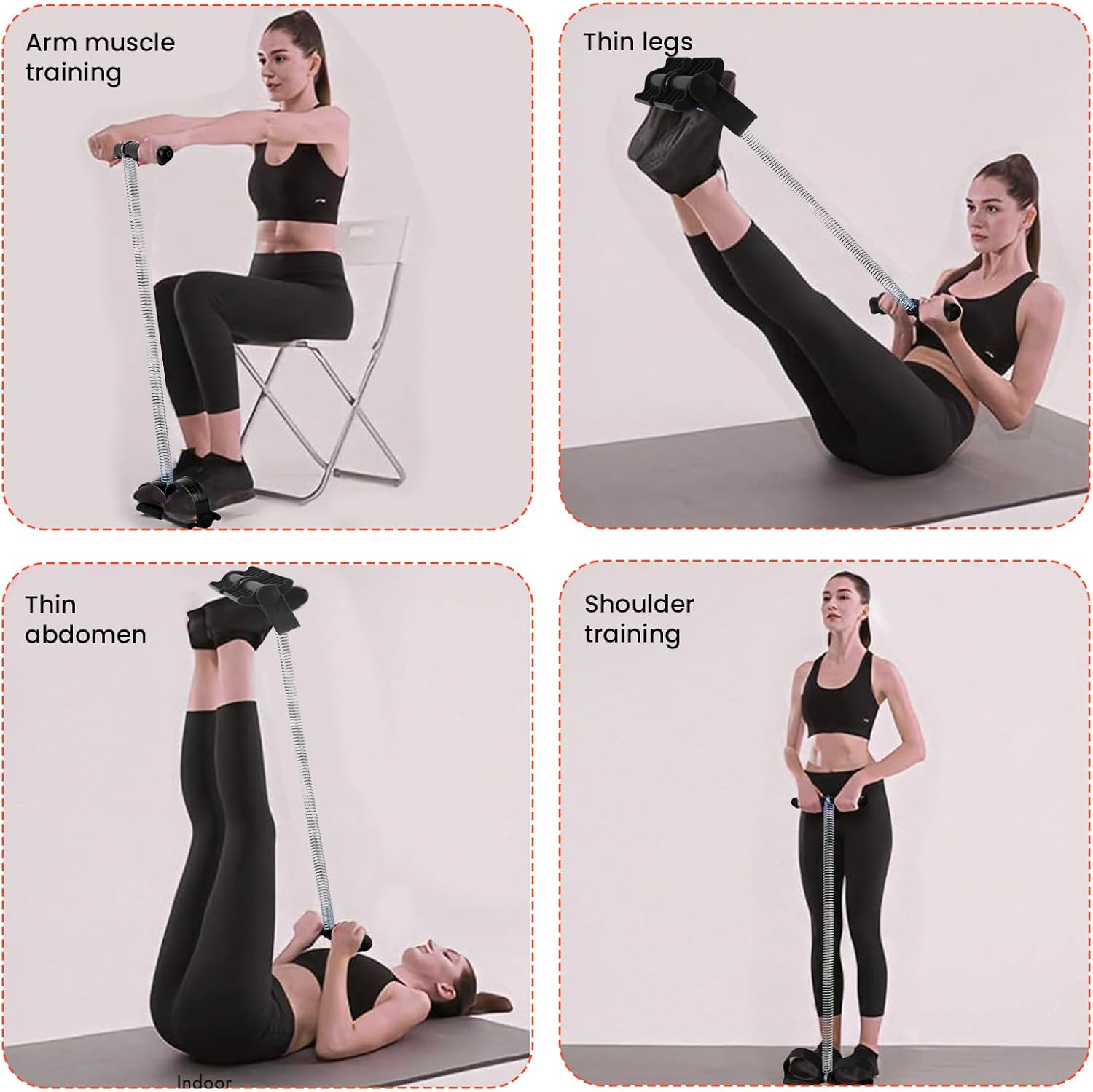 High Quality Tummy Trimmer Single Spring Bally Fat Burner Home Workout Body Fitness Machine for Home Gym Workout Equipment Abs Women Exercise Machine for Weight Loss