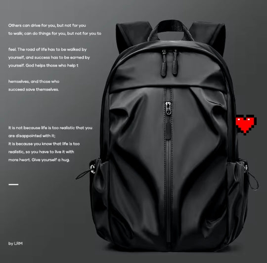 Men's Casual Large Capacity Travel Backpack Lightweight Waterproof Computer Backpack Student School Bag Unisex ( NO USB PORT )