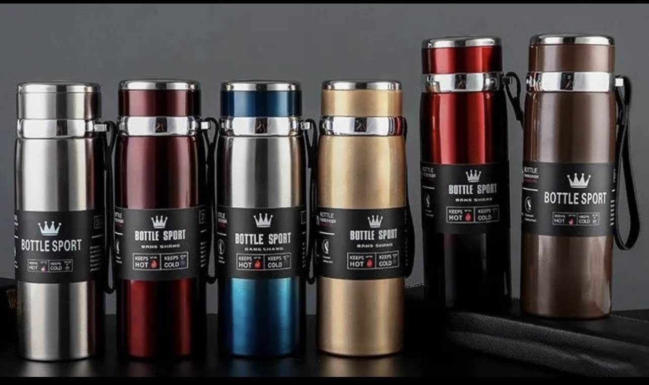 Imported Original 800ML  Stainless Steel Cold & Hot Water Bottle for Boys Girls & Kids , Sports & Gym | Thermos Flask | (800ML)