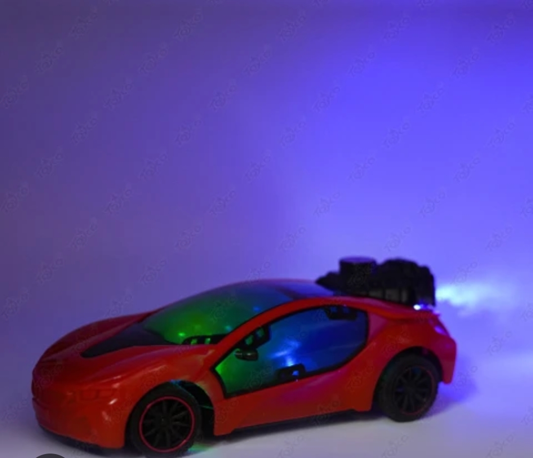 3D Famous Smoke Remote Control Car RC vehicle Kids learning
