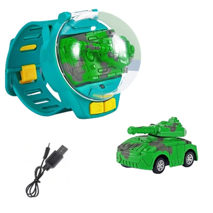 Mini USB Rechargeable RC Toy Car with Wristband Controller 2.4GHz for Kids 8-11 Years Remote Control Watch Car Unisex