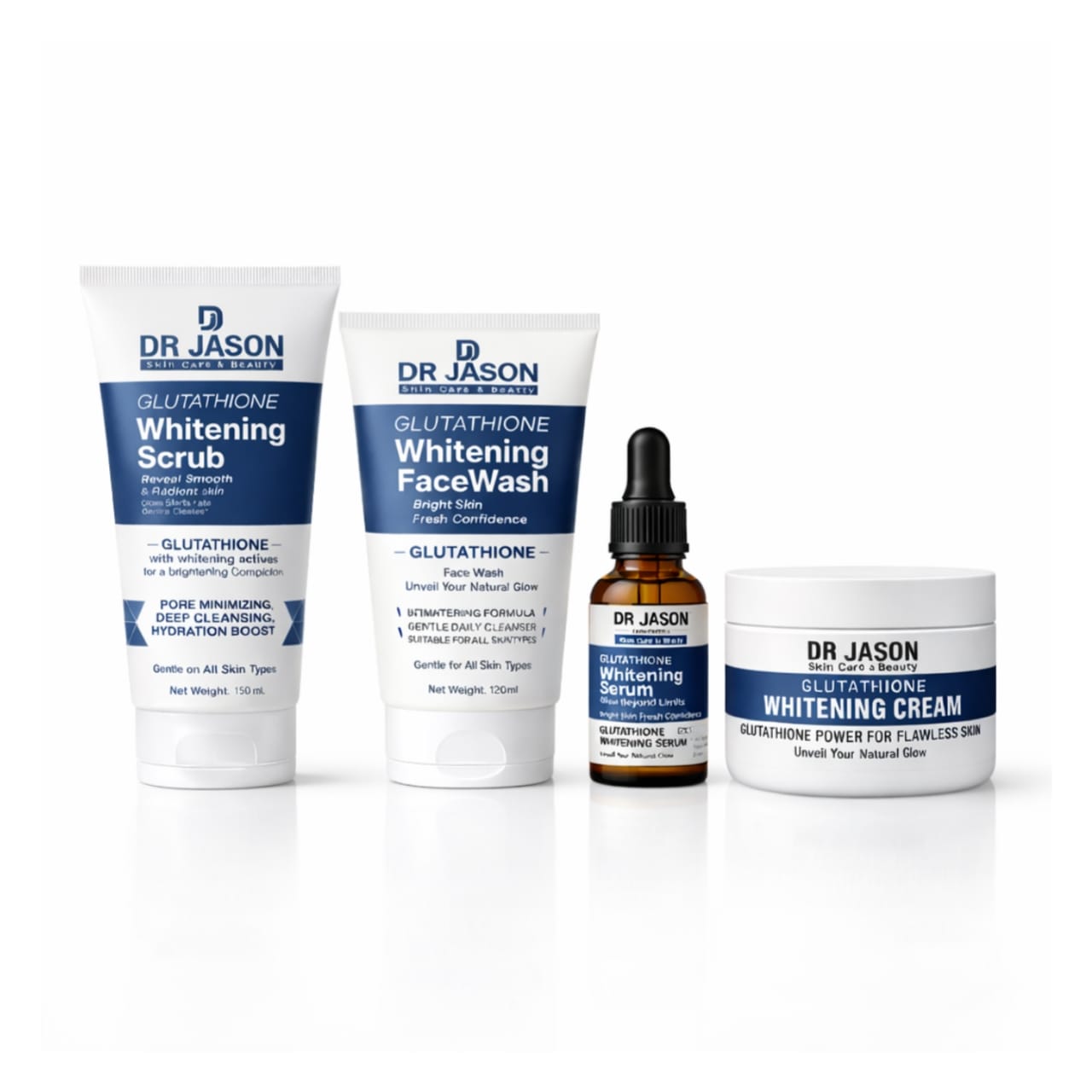 does glutathione lower bilirubin Dr Jason Glutathionne Facial Kit Pack of 4 (Serum, Face Wash, Scrub, Cream)