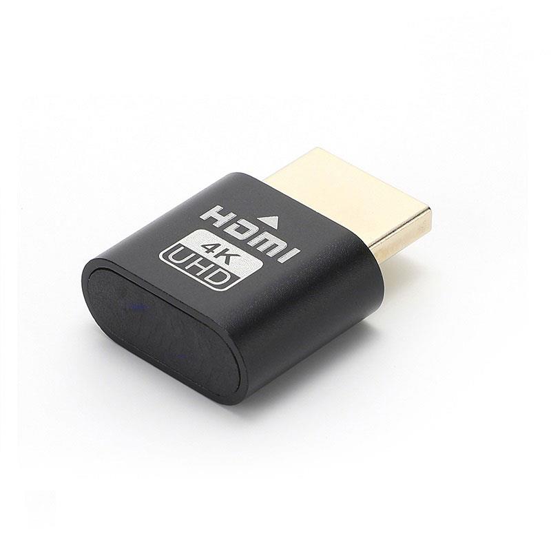 1-3pcs LED Display HDMI Virtual Display 4K HDMI DDC EDID Dummy Plug Display LED Cheat Virtual Plug HDMI Dummy Emulator Adapter