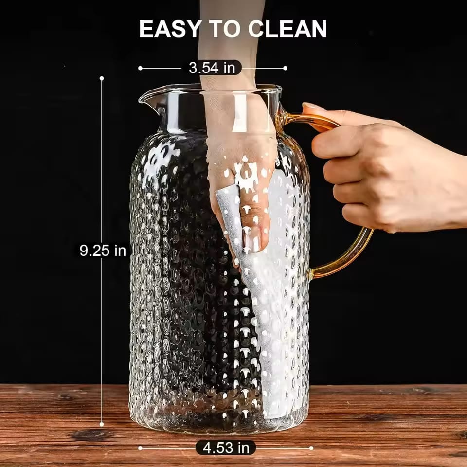 67oz Glass Pitcher with Steel Lid
