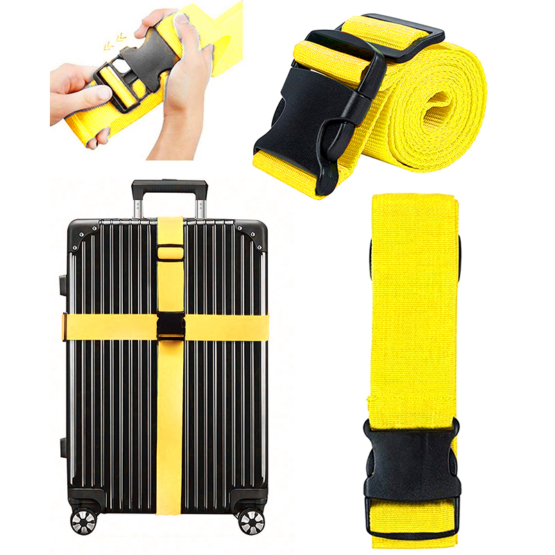 NEW Straight Shaped Luggage Straps for Suitcase,Luggage Belt with Adjustable Release Buckle Travel Accessory,Easily Identified