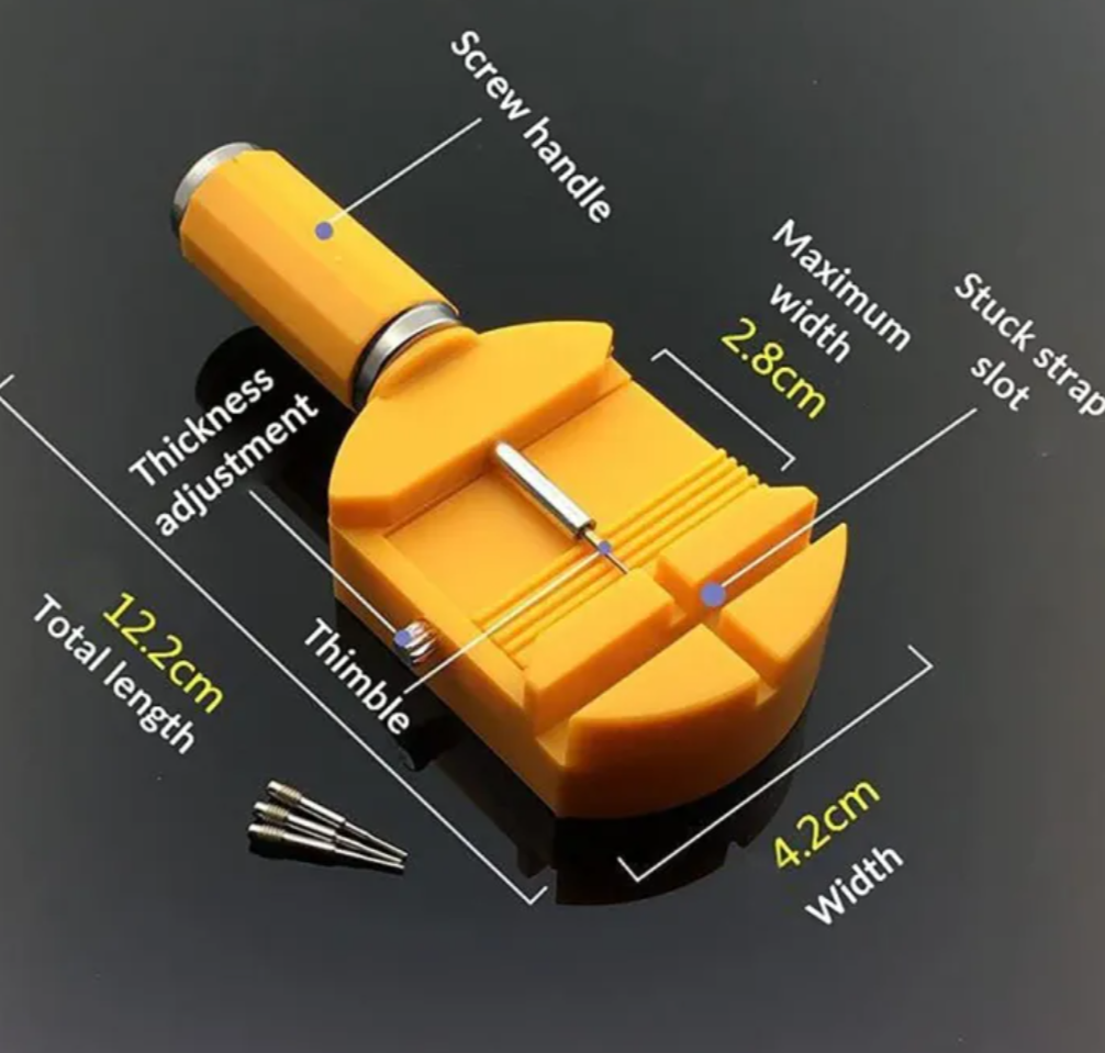 Watch Wrist Bracelet Watch Band Link Slit Strap Remover Adjuster  Pins Repair Tools Watch Accessories