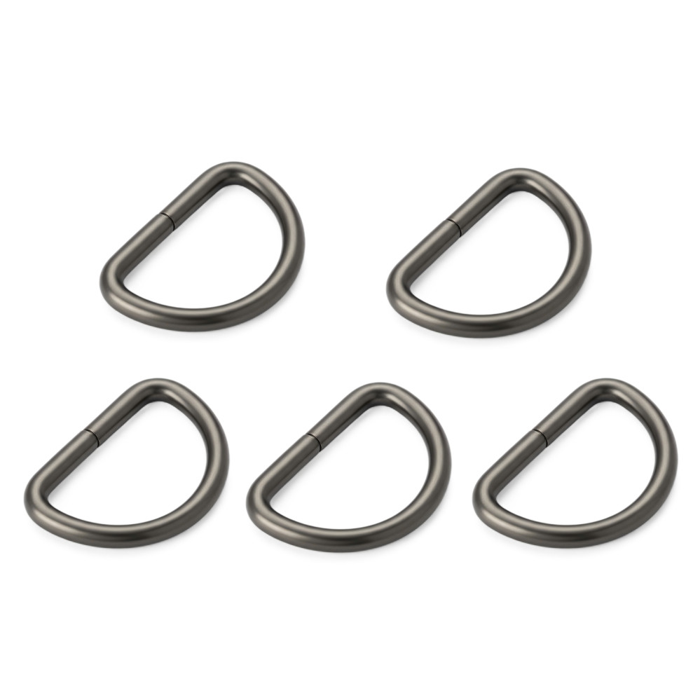 5pcs Metal D Ring Buckle for Webbing Backpack Bag Parts Leather Craft Strap Belt Purse Pet Collar Clasp High Quality Metal