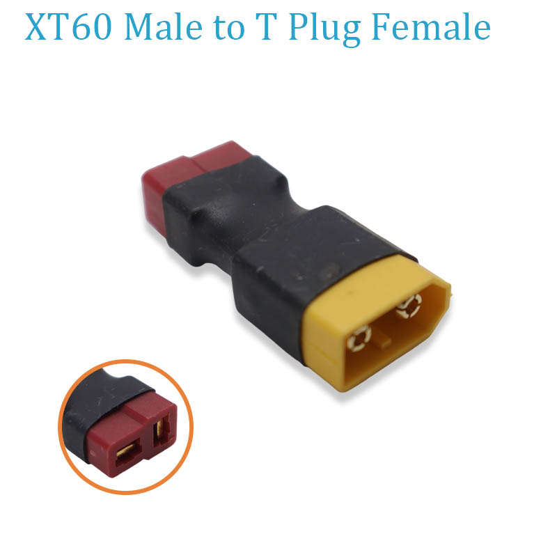 T Female Plug to XT60 Female / XT60 Male Plug to Dean T Male  Adapter For RC Helicopter Quadcopter LiPo Battery Plug Connector