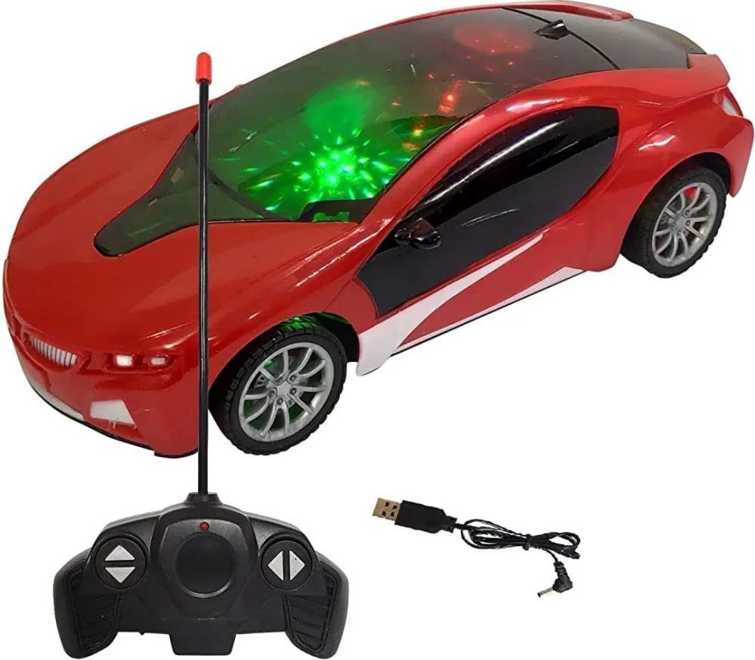 Remote Control Chargeable 3D Famous Car with Flashing Light, Radio Control Race car for Kids for 3-12 Year Old Boy Birthday Remote Control Car Rechargeable