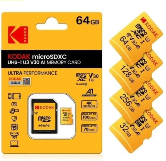 Original Kodak U3 micro sd card 64GB SDHC class 10 Flash Memory Card
