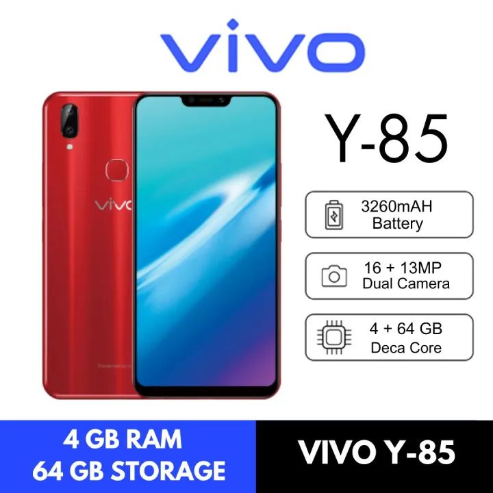 Original Vivo Y85 Smartphone | 4GB 64GB | 6.22-inch Notch Screen | PTA Approved | Snapdragon High Performance | FREE Charger Included | Best Discounted Rate | Installment Plan