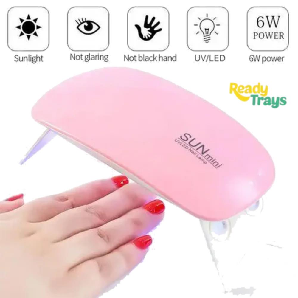 6W Portable Mini Nail Lamp , Polish Dryer Machine, USB 6 LED UV manicure lamp