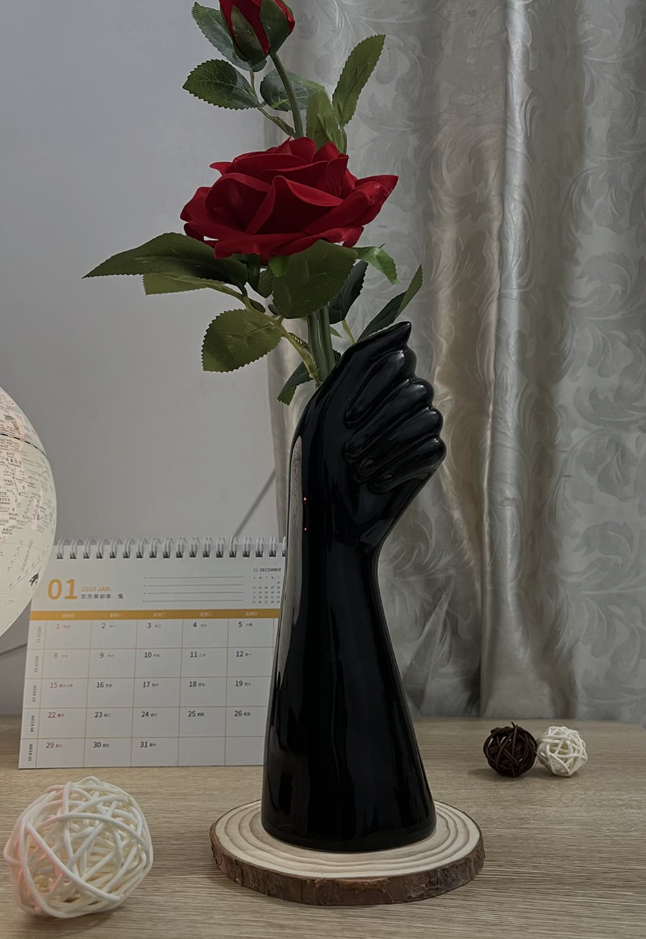 small size human hand vase