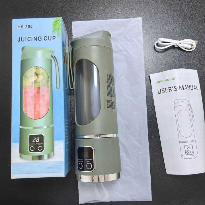 Portable Juicer Cup – Rechargeable USB Blender with Digital Display | Smoothie Maker