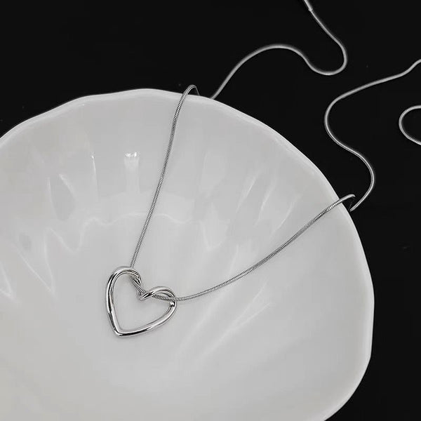 Silver Heart - Necklace Style 2