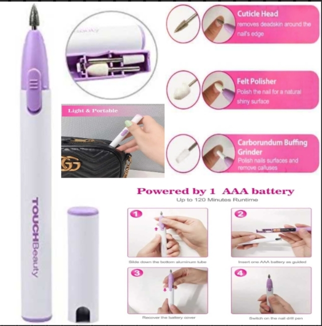 Nail Grinding Pen Machine for Nail Care Nail Drill Polisher Machine for Nail Art Tool
