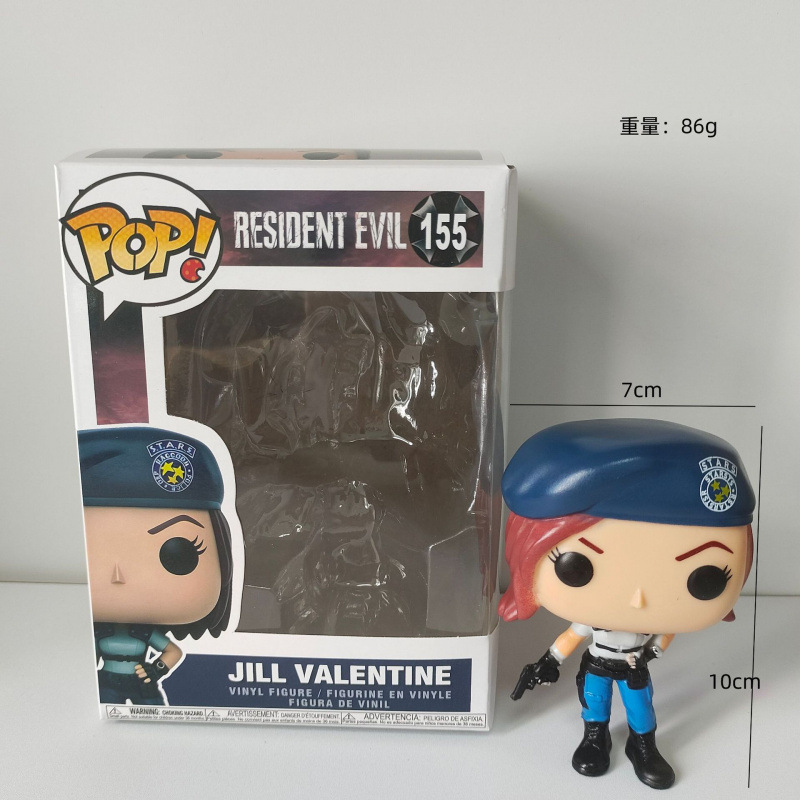Boxed Resident Evil POP Style Figures Zombie Monster Character PVC Doll Desktop Decor Collectible Model Toy  for Gaming Fans