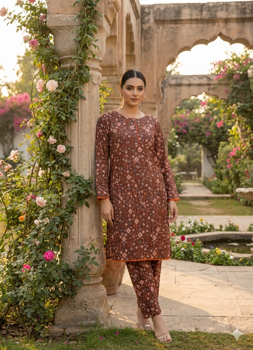 Dress for girls  - Girls Dress  -  Dresses for women  - Clothes for Girls  -  Night Dress for Girls - Stitched Dresses for Women - Lawn Cotton -  Kurti trouser