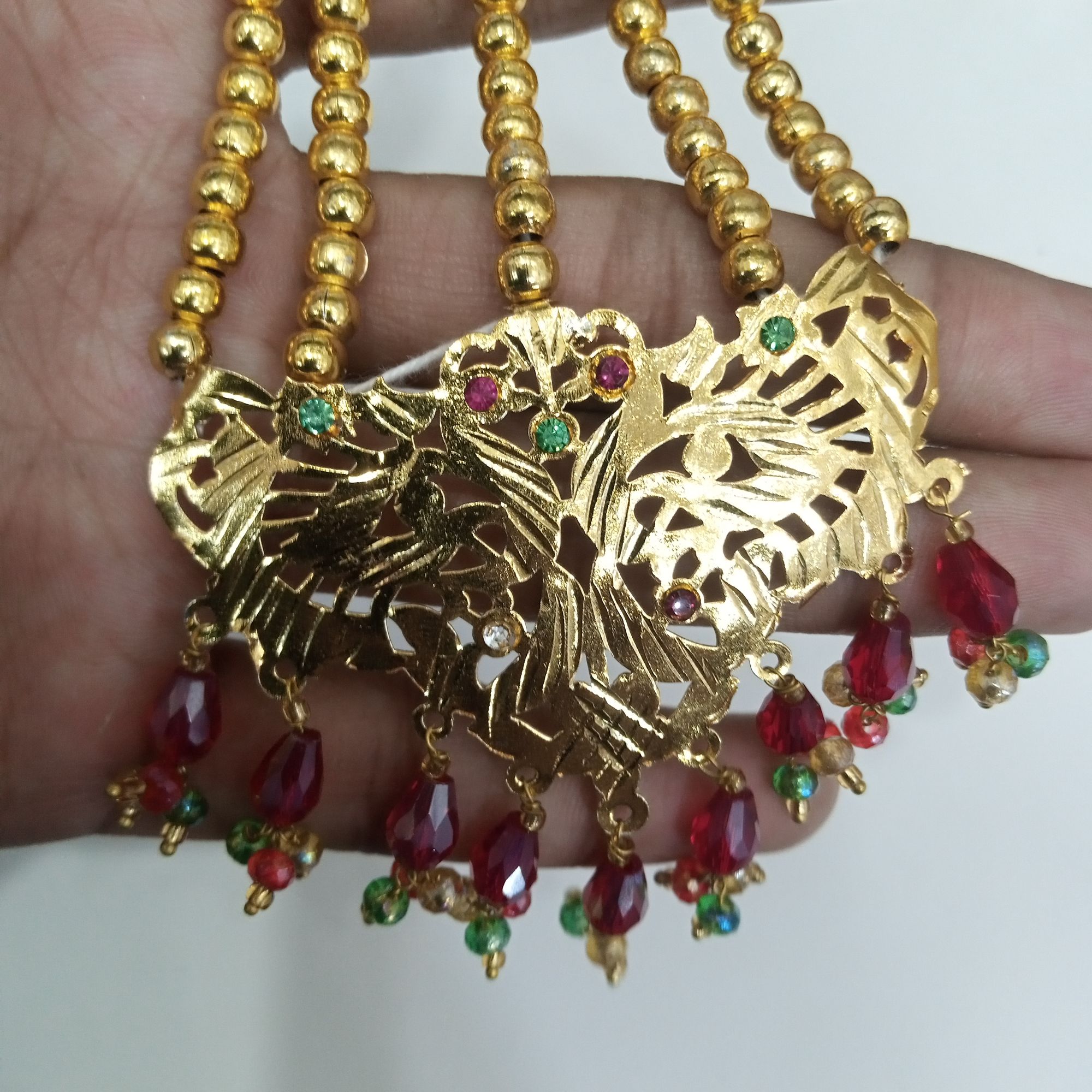Gold-Plated Bridal Jhumar - Elegant Wedding Hair Accessory by HS STAR Collection