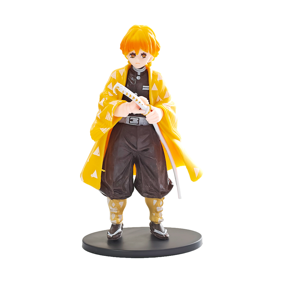 15cm Anime Demon Slayer Figure Doll Toy Nezuko Tanjirou Zenitsu Inosuke Kyoujurou Shinobu Giyuu Qposket Model Toy 