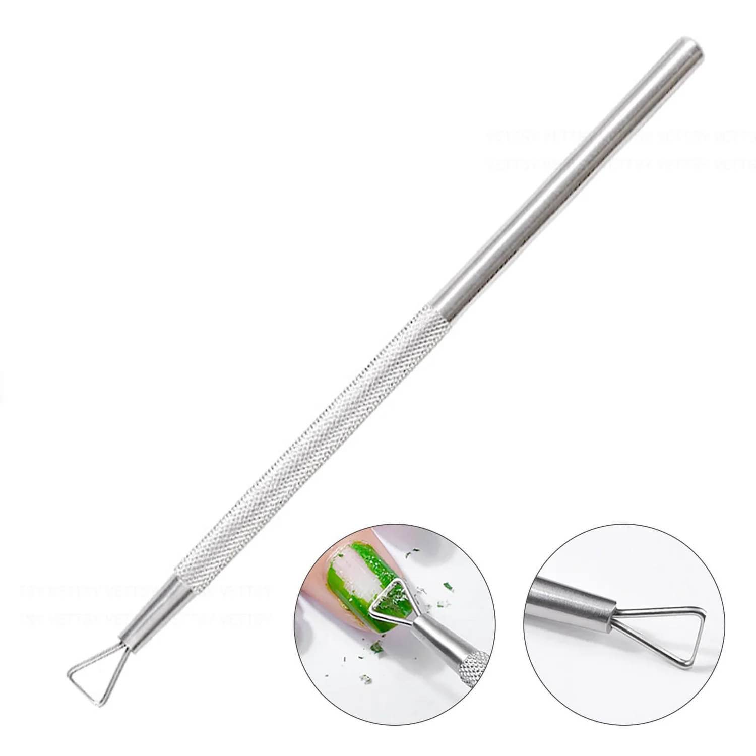 False Acrylic Nail Gel Remover Pusher Nail Art Tool Pusher in Stainless Steel Premium Quality