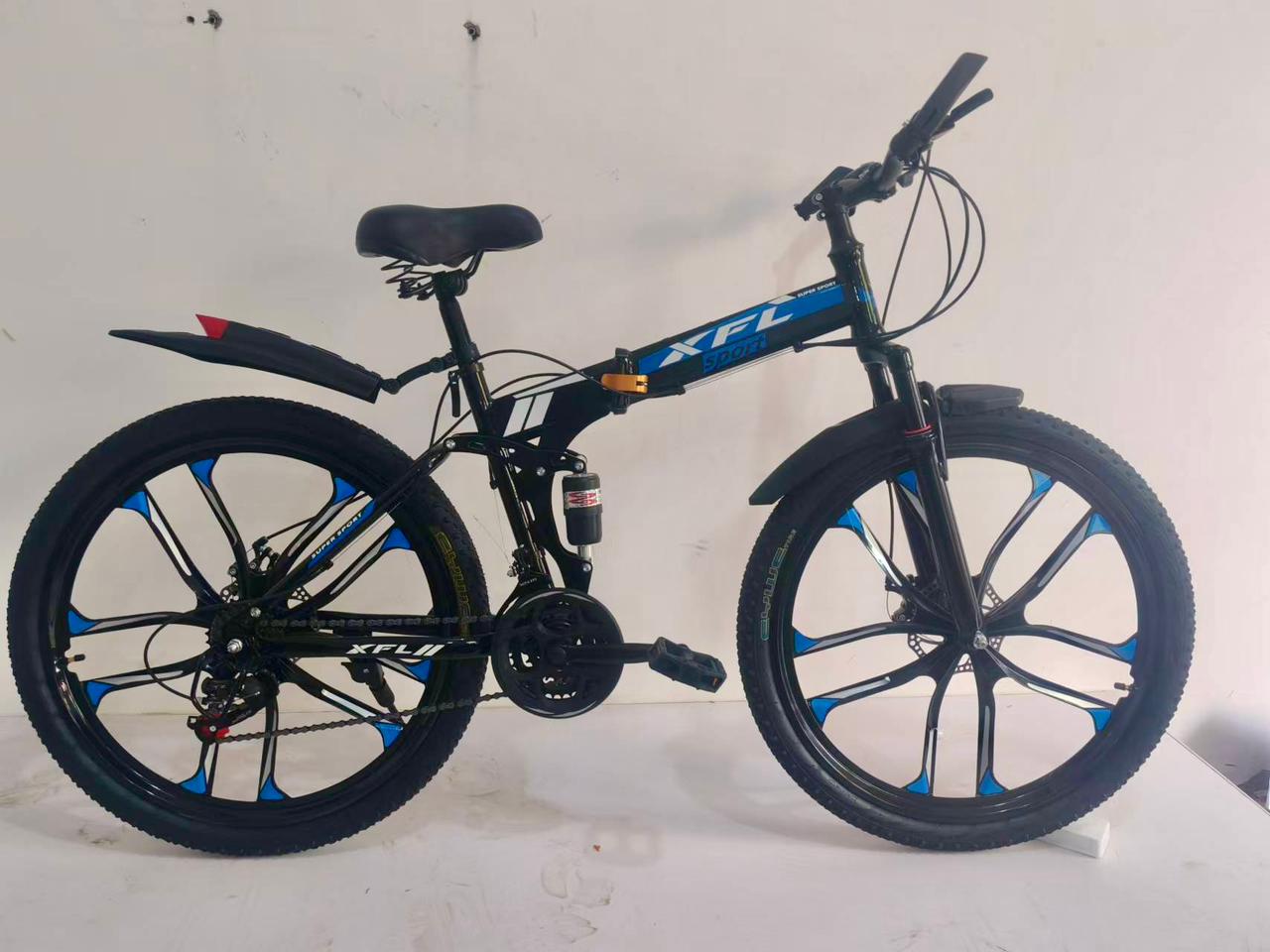 Folding Bicycle 26" star rim, alloy wheel dual suspension