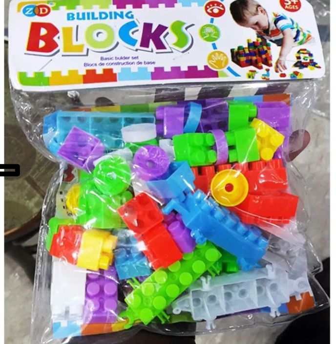 RAFA SHOP Building Blocks Learning Toy for 3 Plus Age Kids in Multicolor