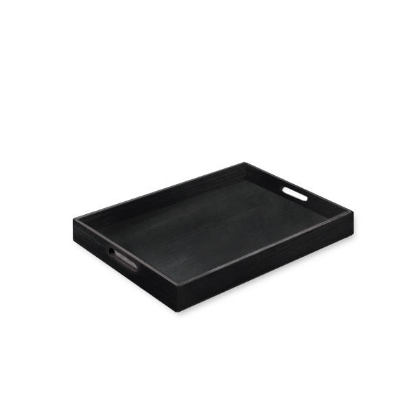 A sleek marble tray with smooth edges, featuring sturdy side handles for easy carrying. Perfect for adding elegance to serving or decor displays. 3